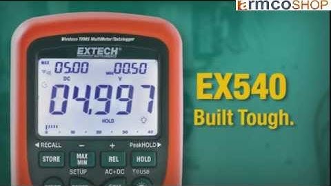 12 Function Wireless True RMS Industrial MultiMeter/Datalogger Extech EX542