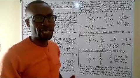 VSEPR: TRIGONAL BIPYRAMIDAL GEOMETRY AND ITS DERIVATIVES (SEESAW, T-SHAPED AND LINEAR GEOMETRIES).