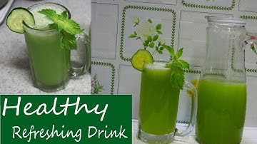 Healthy, Refreshing Drink For Summer | Cucumber Lemonade Recipe