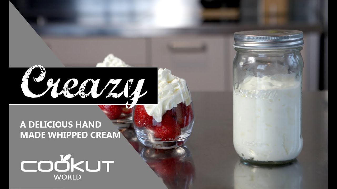 CREAZY Hand made whipping cream by Cookut YouTube