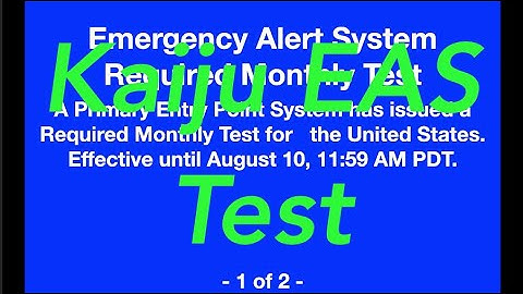 EAS Recreation Mock: Kaiju EAS Test