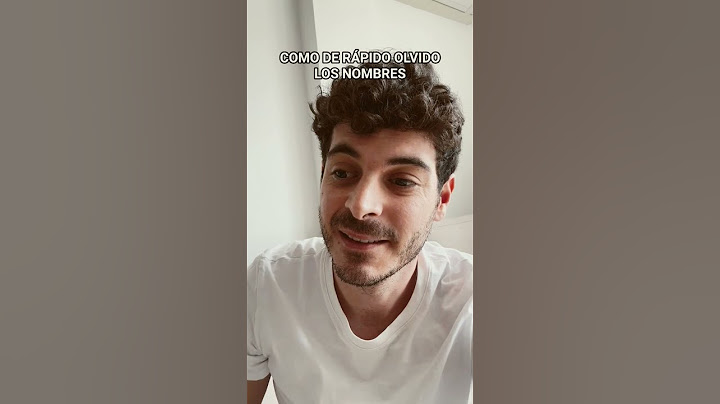 Como de rápido olvido los nombres