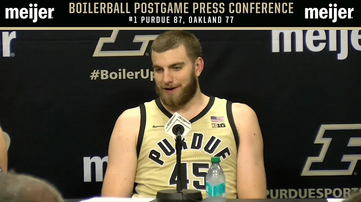 BoilerBall Postgame Press Conference | vs. Oakland