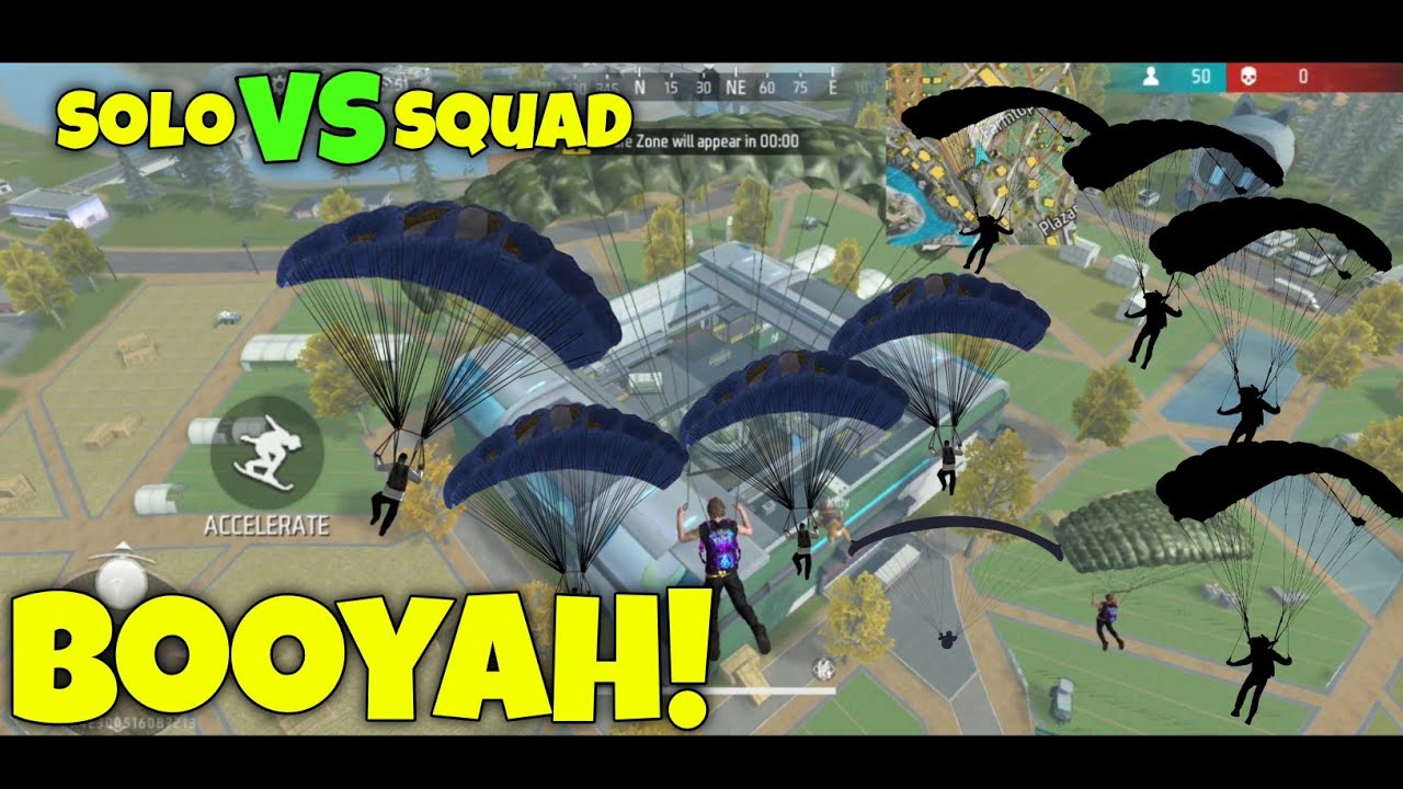 SOLO VS SQUAD FULL RUSH GAME PLAY GARENA FREE FIRE #algrowchallenge ...