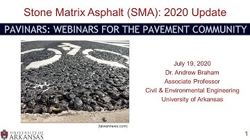 Pavinar: Stone Matrix Asphalt (SMA): 2020 Update