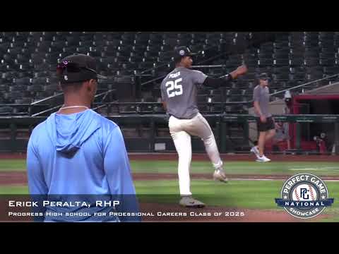 Erick Peralta Prospect Video, RHP, Progress High School For Professional Careers Class of 2025,  3B