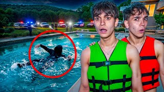 SOMEONE IS DROWNING IN OUR POOL!