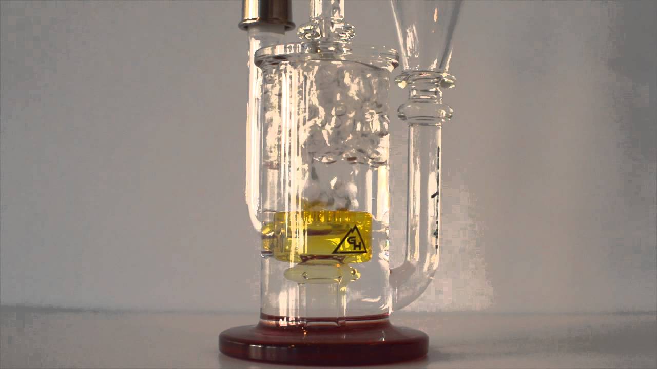 Water Function Demo - Honeycomb Perc Recycler Rig - Gravity Hill Glass