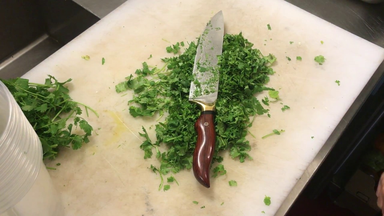 Cutting Cilantro YouTube