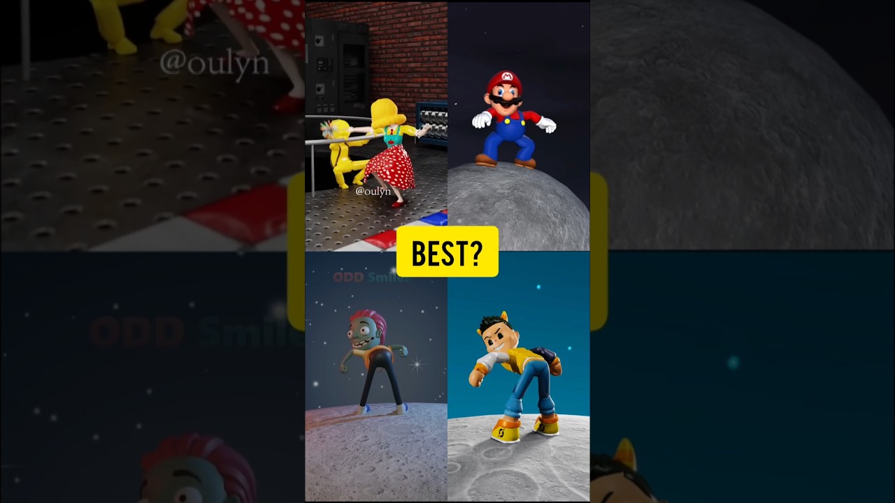 Someone dancing on the moon P2 🤣 #funny #rainbowfriends #animation #baby #huggy #toocute #nattie