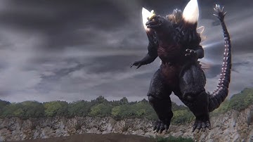 Godzilla 2014 vs spacegodzilla  (1080p)