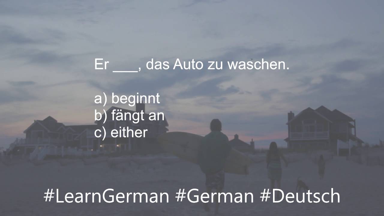 Learn German with Quizzes Saturday Answer YouTube