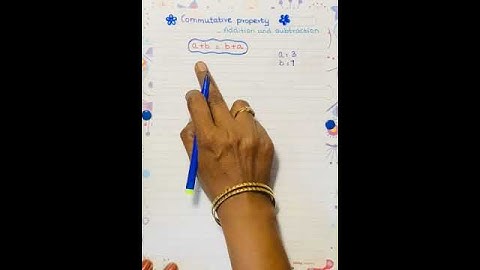 Commutative property 💫#mathtalk23 #shortsfeed #youtubeshorts #shorts#commutativeproperty
