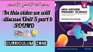 Unit 5 part b SOUND | New Oxford Primary Science Grade 4.   Full chapter