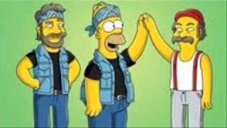 homer is such a stoner -high fives cheech and chong