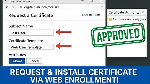 How to Request Certificates Using Web Enrollment in AD CS | Complete Guide with MMC & Web Interface
