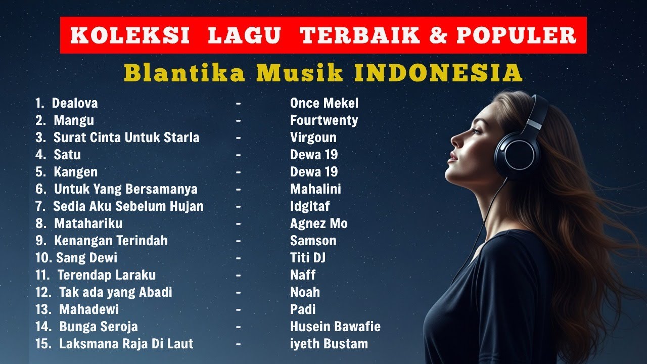 KOLEKSI LAGU TOP HITS SPOTIFY INDONESIA 1990–2026 berisi LAGU VIRAL TikTok & TOP HITS INDONESIA