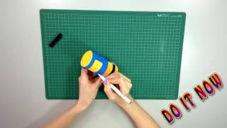 How to make a minion out of toilet paper roll