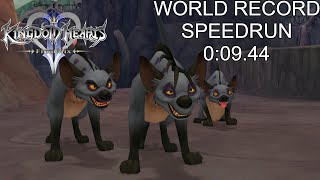 KH II FM [LV 99 Critical Mode] Hyenas II [WR] Speedrun 0:09.44 [WORLD RECORD]