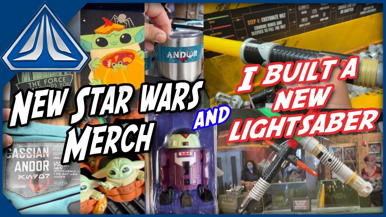 I built a new LIGHTSABER! and NEW Star Wars Andor Merch around ...