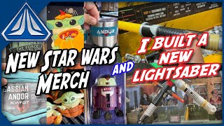 I built a new LIGHTSABER! and NEW Star Wars Andor Merch around Disneyland Star Wars Trading Post