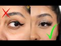 TIRED OF WONKY CAT EYELINER? TRY THIS EASY EYESHADOW METHOD! Choose any colour!