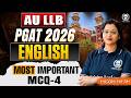 AU LLB PGAT 2026 | Language English Most Important MCQ-4 | Muskan Ma'am