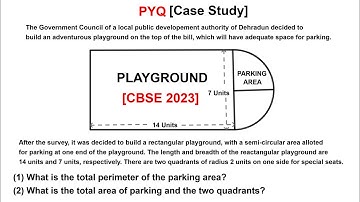 Class 10 Maths PYQs on Case Study | Areas Related to Circles | Case Study Class 10