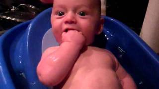 Hand In Mouth Bath Time