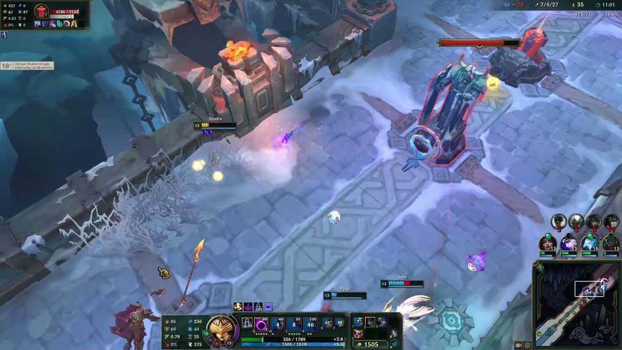 syndra full ap van thua