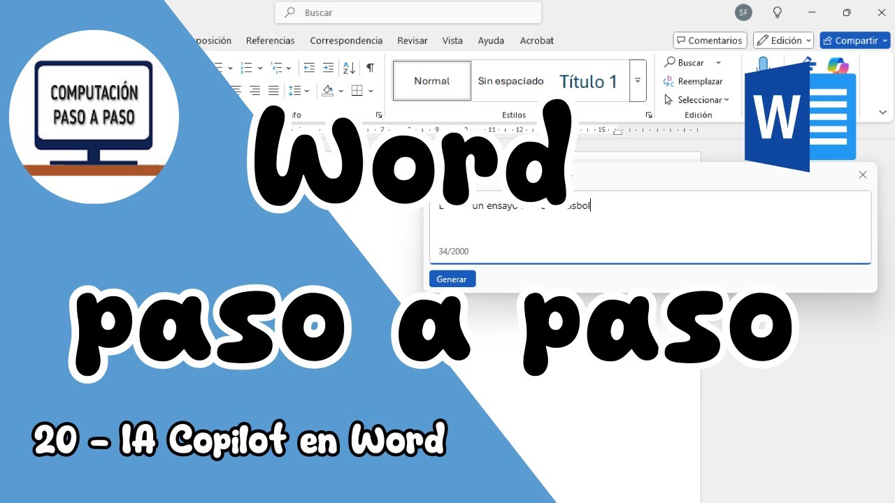 Cómo usar la Inteligencia Artificial Copilot en Word
