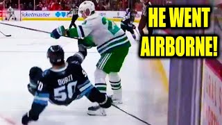 Sebastian Aho Hit on Sean Durzi | Carolina Hurricanes vs  Utah Mammoth 2026 Highlights