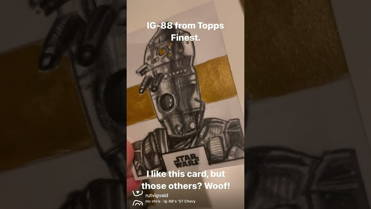 IG-88 Topps Sketch Card from Star Wars Finest 2022.