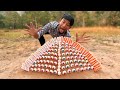 The guy show Amazing Smart and Useful in Forest With Candy#bushcraft#survival#campingtips