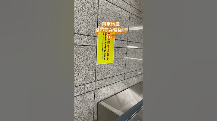 Japan 日本：東京地鐵建議旅客不要在電動手扶梯上行走。