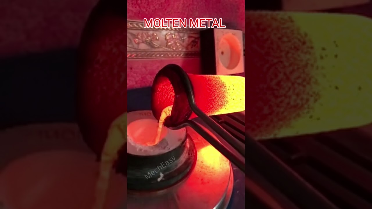 Heat Treatment Process। Molten Metal। Molten metal pouring। 