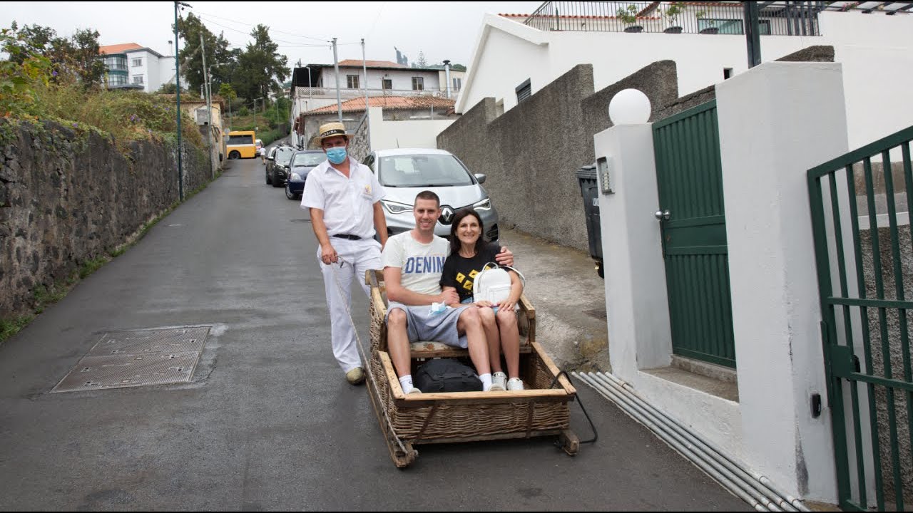 Visit Madeira Funchal Toboggan Ride! YouTube