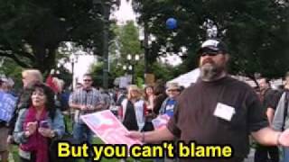 Ron the teabagger "security" associate threatens troll