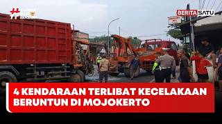 4 Kendaraan Terlibat Kecelakaan Beruntun Di Mojokerto beritasatu