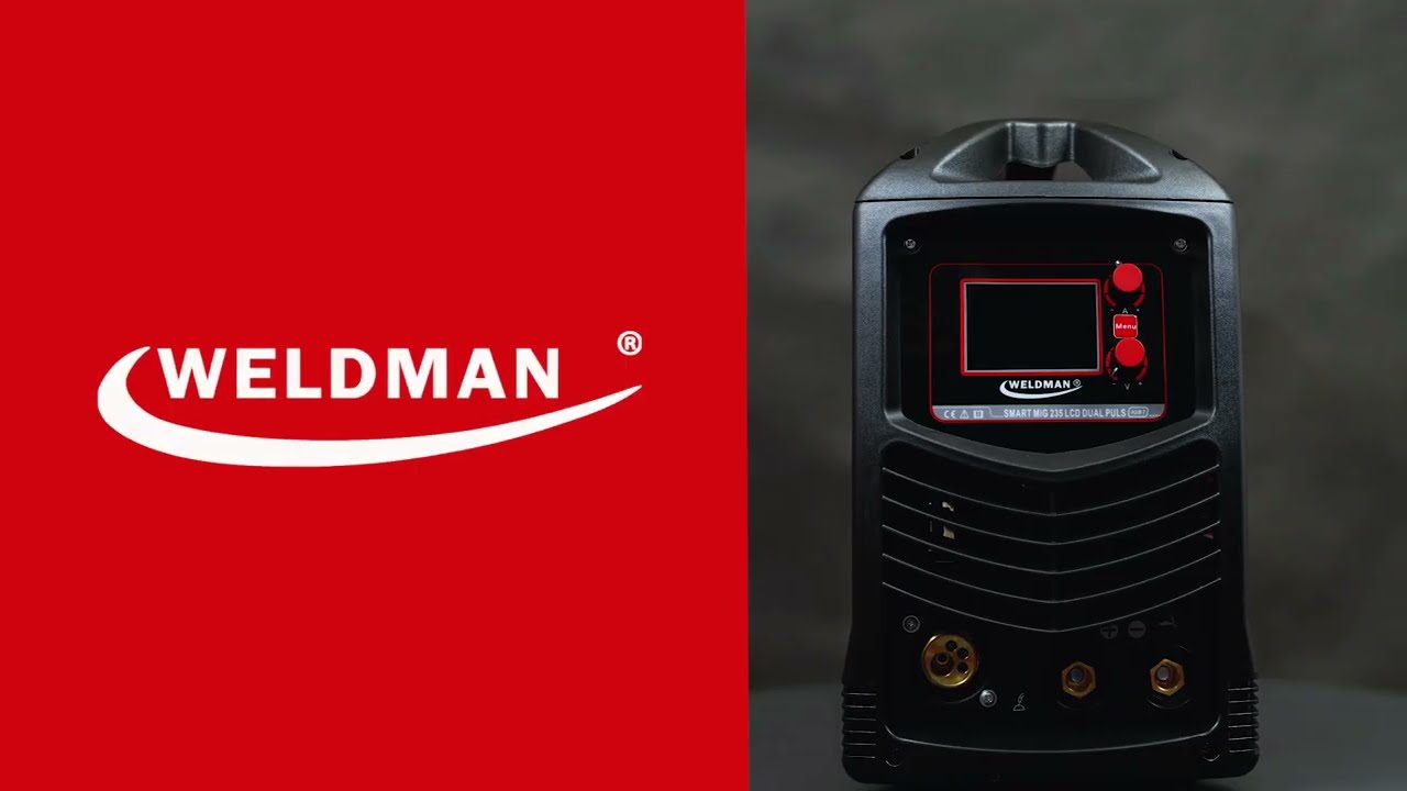 Spawarka Weldman Smart MIG 235 LCD Syn Dual Puls - zestaw