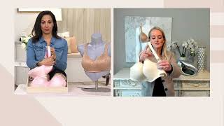 Breezies Wild Rose Wirefree Contour Bra On Qvc