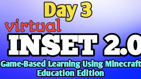 VINSET 2.0 DAY 3 Answer Key | Game Based Learning Using Minecraft Education Edition