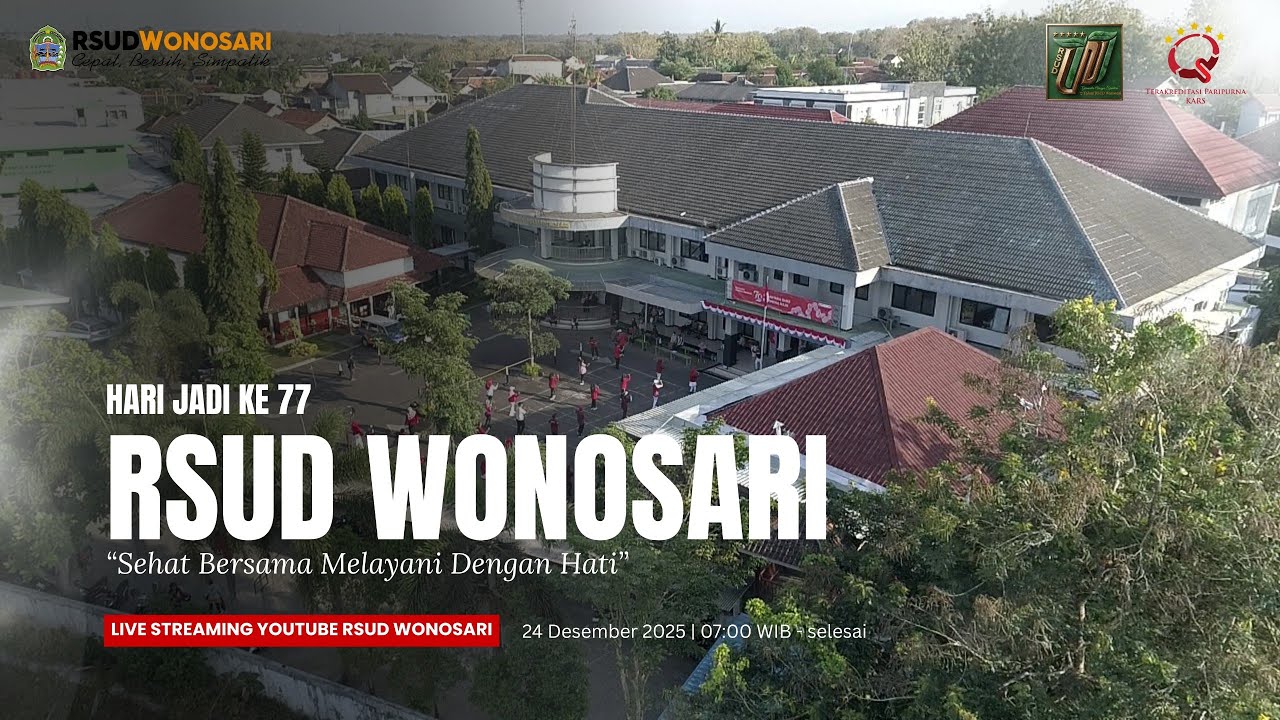Live streaming HUT RSUD Wonosari ke-77