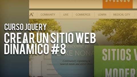 Curso jQuery, crear un sitio web dinámico #8
