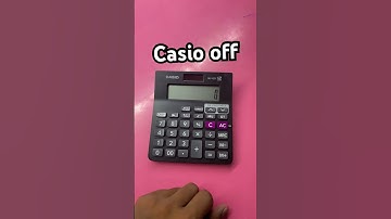 Casio MJ-12D Calculator off #casio #calculate #viral #shortvideo