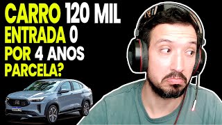 How much is the monthly payment for a FIAT FASTBACK costing 120,000 reais with 0 down payment, fi...