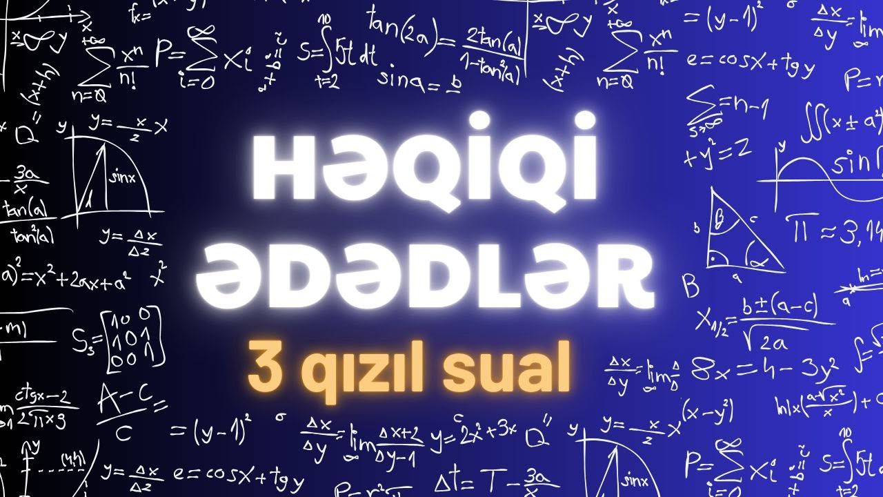 📝Həqiqi ədədlər imtahana düşəcək 3 sual #riyaziyyat  #abituriyent #maths #keşfet #trending