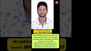 Meet Mr. Lakavath Dayakar🏆Cleared IBPS RRB PO 2025