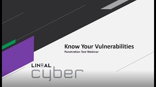 Penetration Test Webinar - Know Your Vulnerabilities