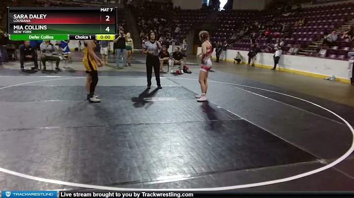 132 Lbs Cons. Round 5 - Mia Collins, New York Vs S...